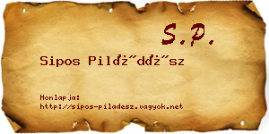 Sipos Piládész névjegykártya